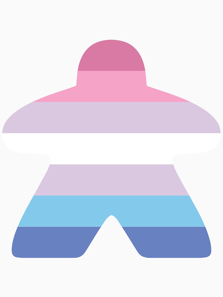 Bigender Pride Flag Meeple by BeamGeeks