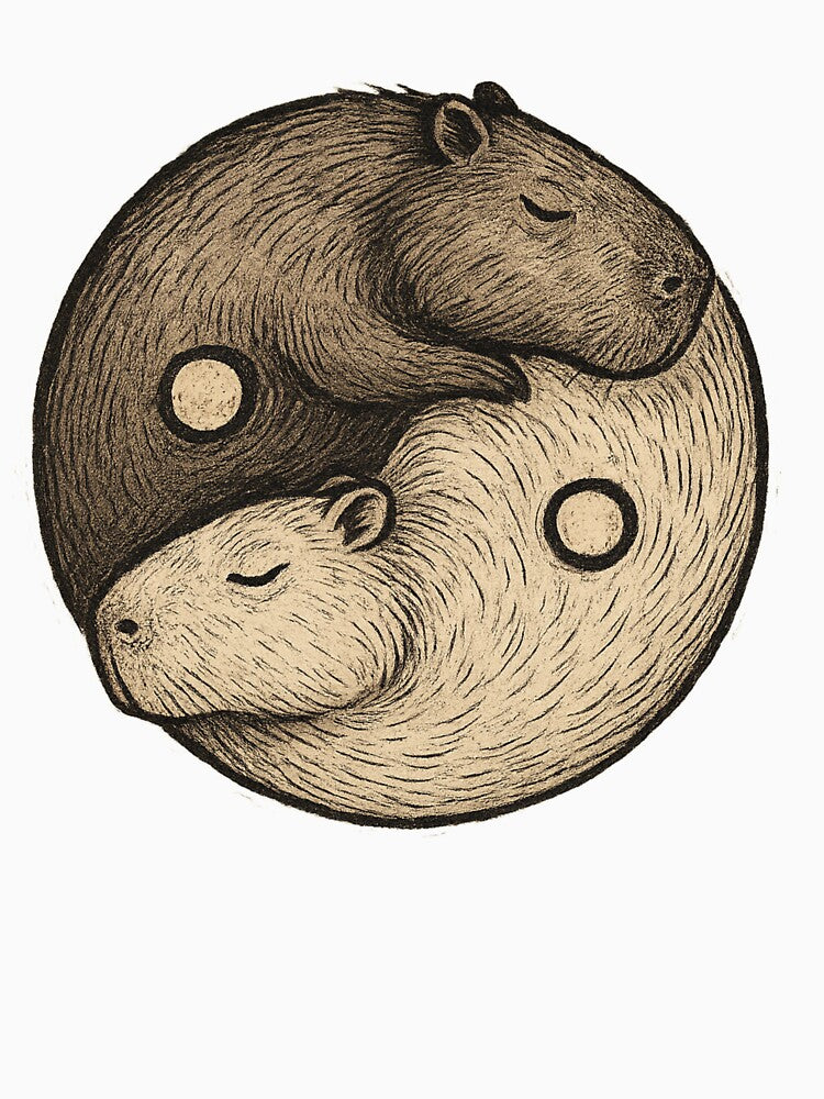 Yin Yang Capybaras – Balance in Chill by Capybarastore_77
