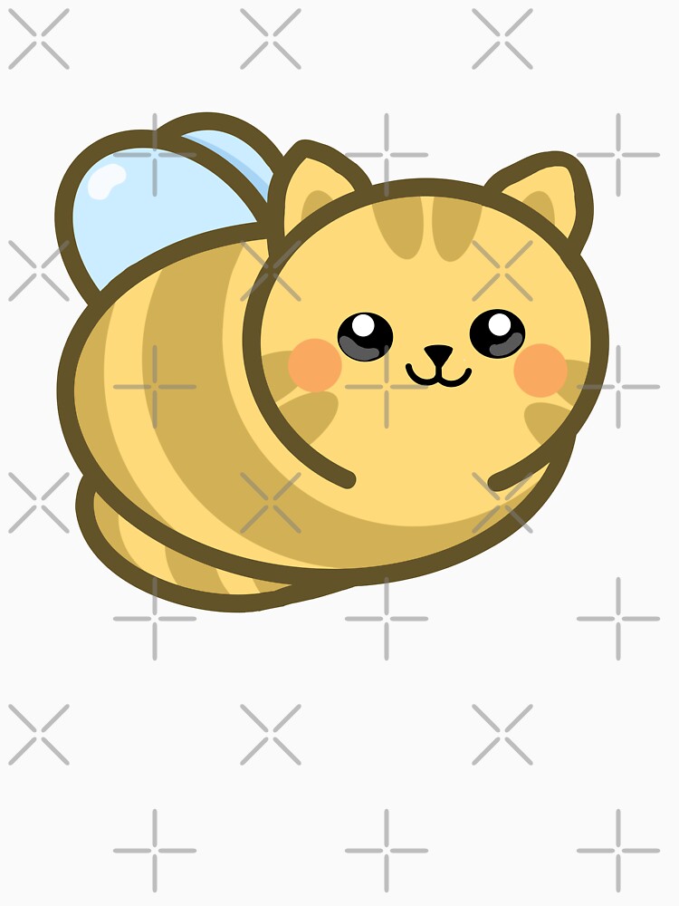 Cat Bee (yellow) by octopuscafe