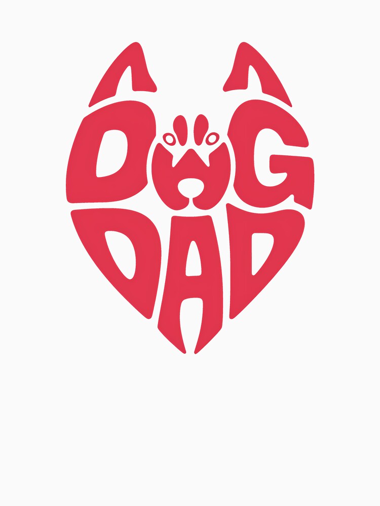Proud Dog Dad Heart Logo by Philippa Shop