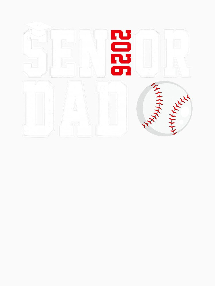 Proud Baseball Dad Celebrating Senior Year Class Of 2026 by zamiokaline