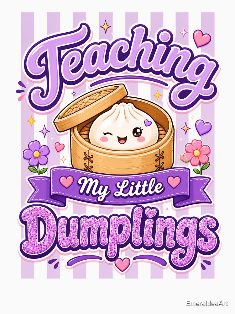 Teaching My Little Dumplings – purple Design by EmeraldeaArt
