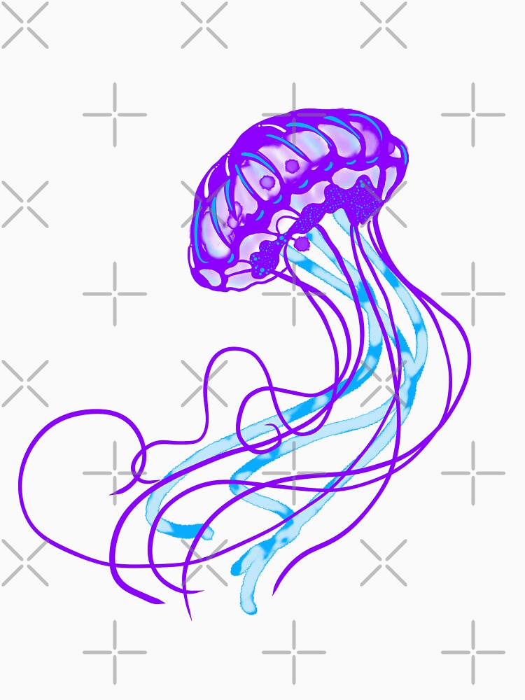 Purple glow jellyfish by RainbowRhino