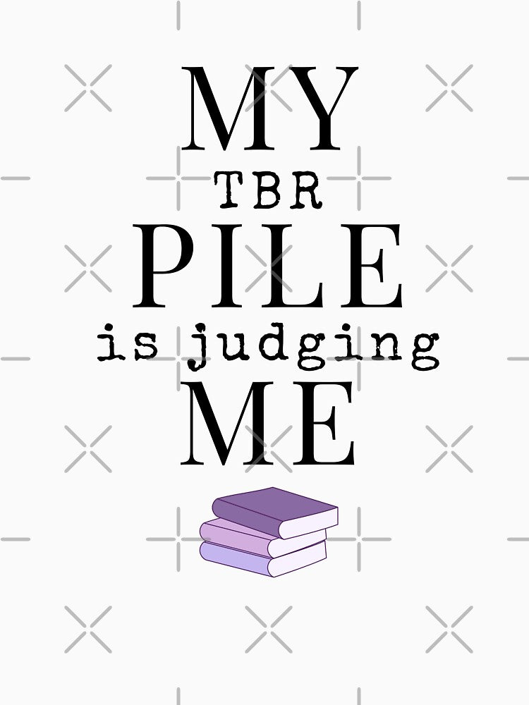 My TBR Pile Is Judging Me Book Lover Gift Sticker by ade-datt