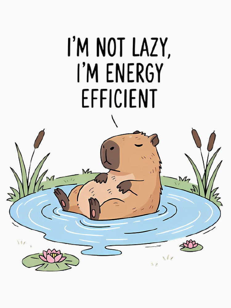Professional Relaxer Capybara Art Print - Cute Zen Animal Design by FreshPrintCo