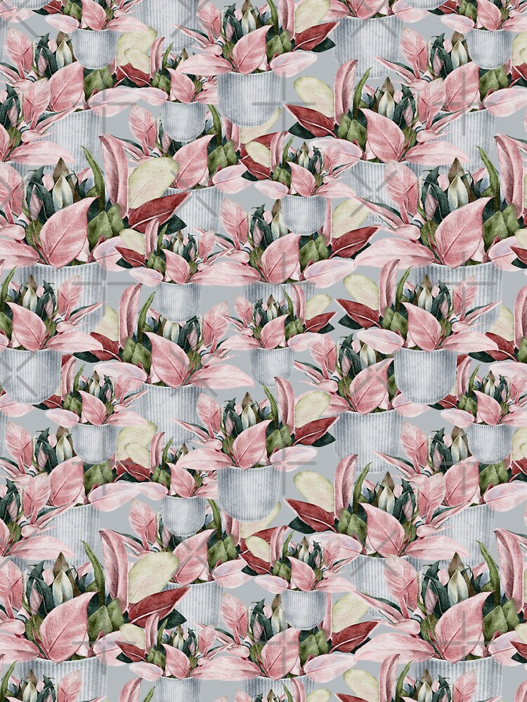 Pink Princess Houseplant Love Nature Pattern by travellb