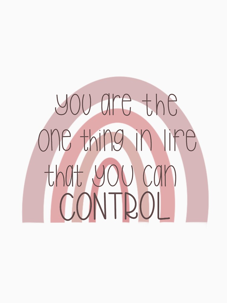 Control quote boho rainbow sticker by trippyzipp