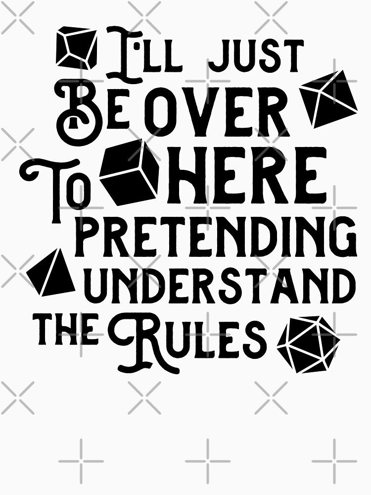 | I’ll Just Be Over Here Pretending to Understand the Rules - funny board game by gunaone-design