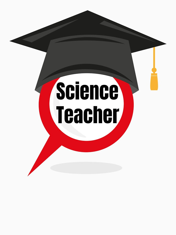 Science Teacher Graduation Cap Appreciation Gift Art by PixelWaveBD