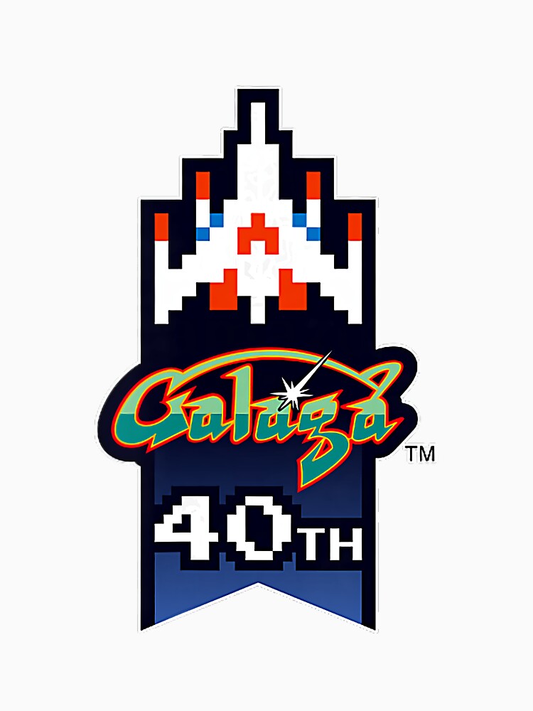 Galaga Anniversary Vinatge Graphic Design by Hewitt-Guava-F