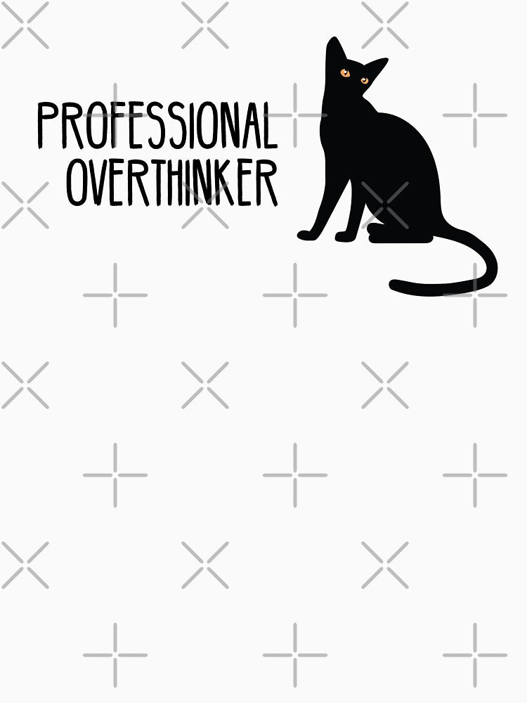 Professional Overthinker Cat by Anna Au