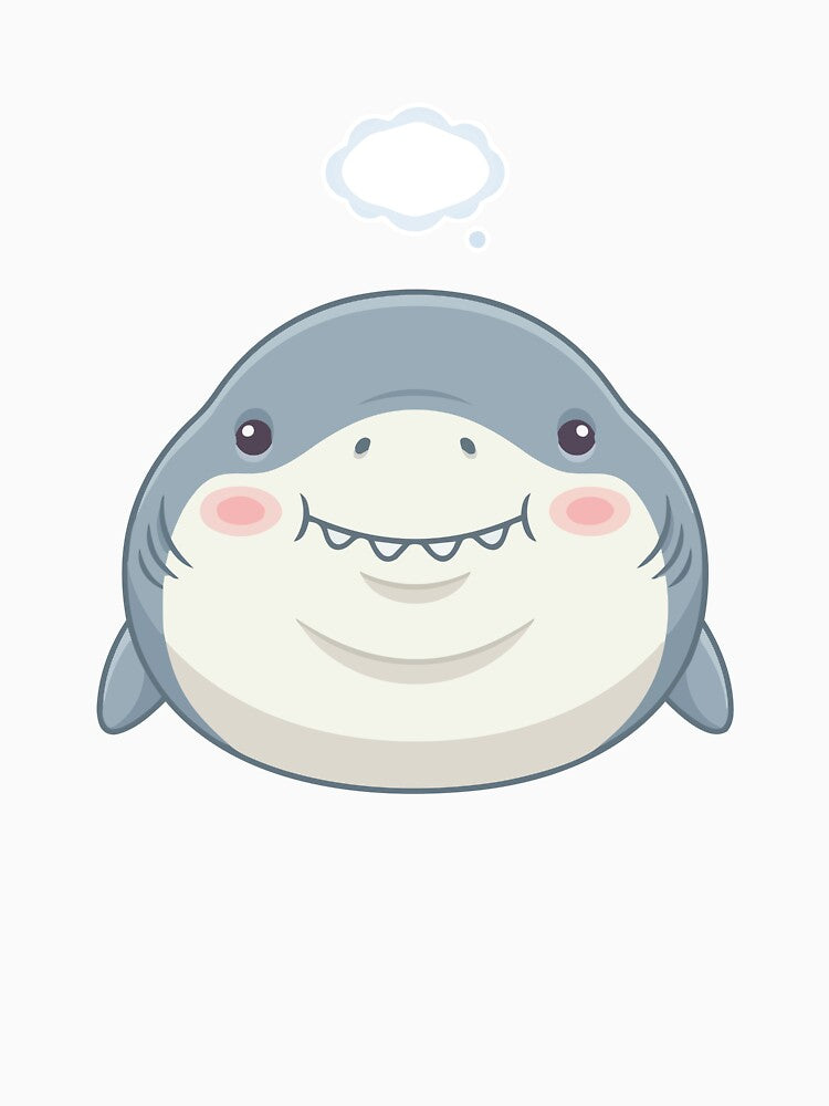 Head Empty No Thoughts Derpy Great White Shark by Petzzz