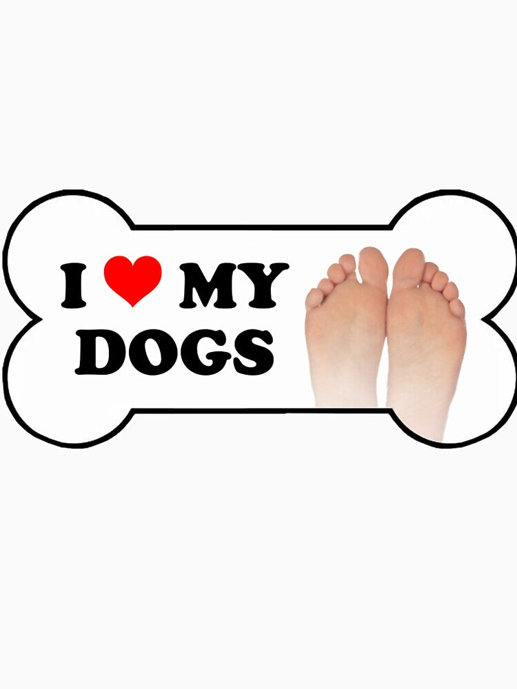 I Love My Dogs Bumper Sticker by AlvinCalderon