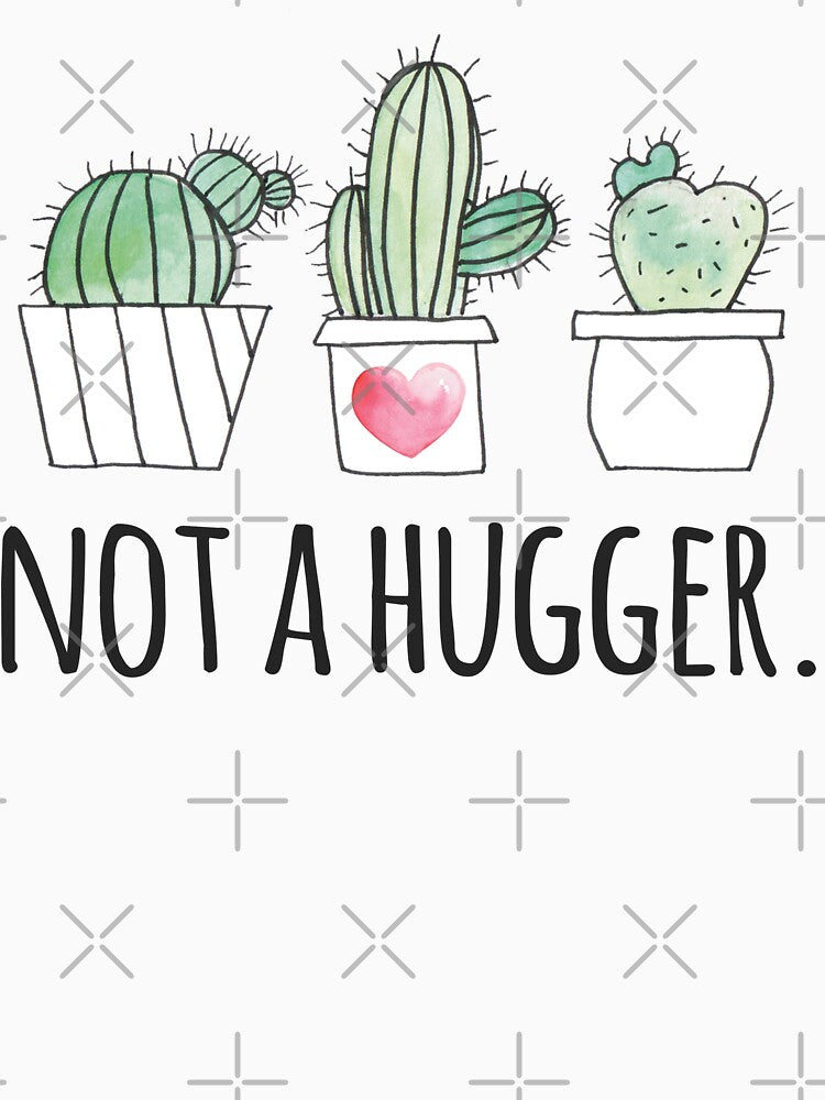 Not a Hugger Funny Gardeners Outfit Succulent Cactus by mejeoshop