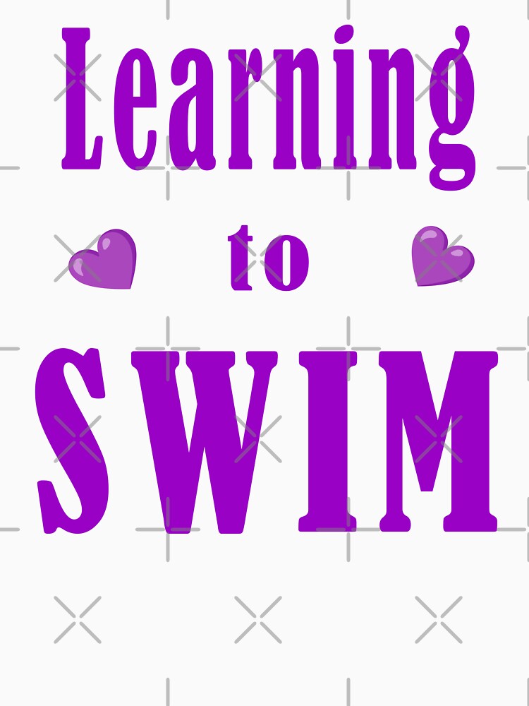 Learning To SWIM - Purple Heart Kpop Aesthetic by Tokraz-art