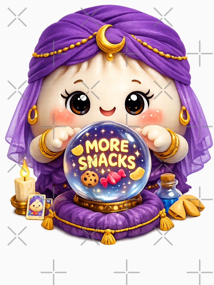 Cute Dumpling Fortune Teller | Kawaii Food Crystal Ball "More Snacks" 3D CGI by Moons Studio