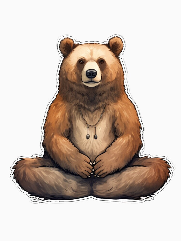 Zen Brown Bear by katelynstum