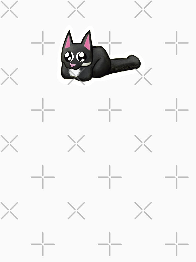 Tuxedo Cat | Black and White | No Thoughts Head Empty | Meme Lover by TurmericDesignC