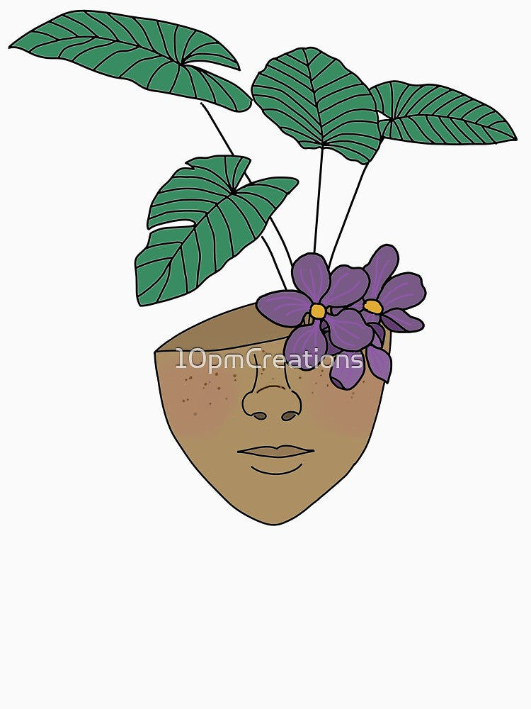 Plant Mom, Plant Parent, Tropical Leaves with Surrealism Vibes by 10pmCreations