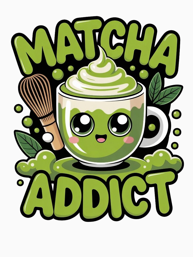 Matcha Addict – Japanese Tea Lover Design by shellymope