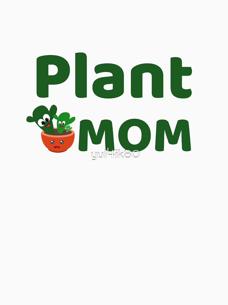 Plant mom with cute cactus family by yul4ik80