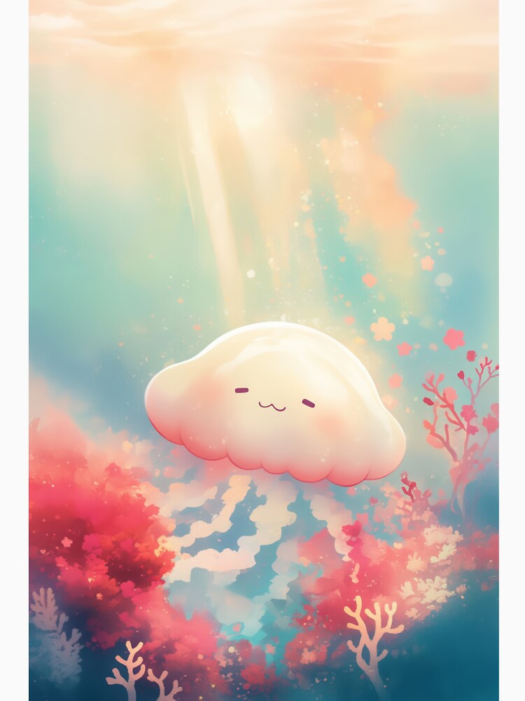 Blissful Jellyfish in Golden Light by AshiraCreations