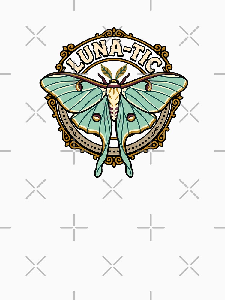 LUNA-TIC Lunar Moth Lepidopterist Lover by JumpJammiesTees