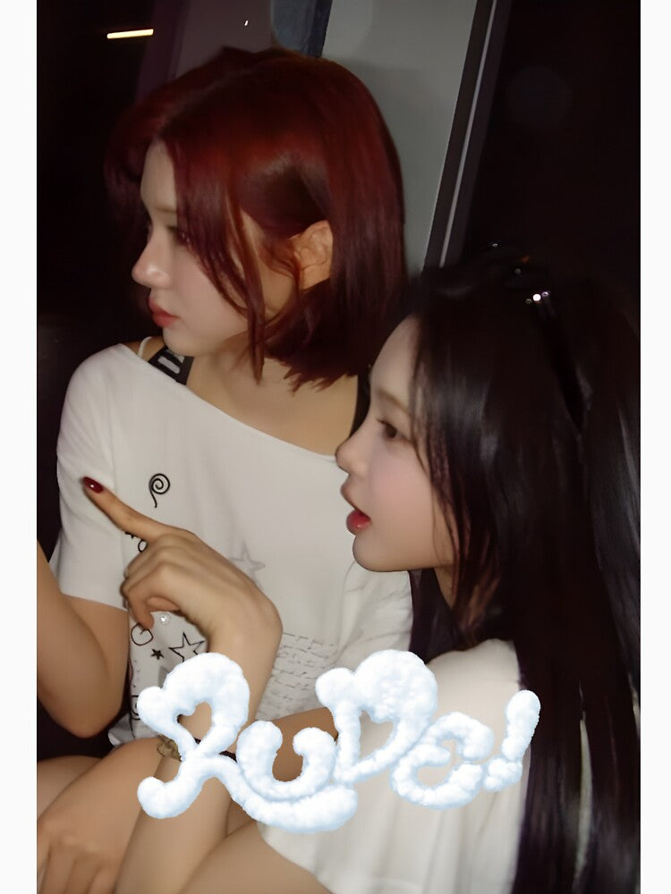 Hearts2Hearts Jiwoo and IAN Rude Collectible K-pop Fan Design by Valereekmerch