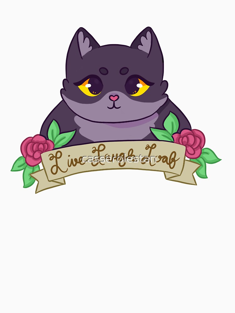 Copy of Live Laugh Loaf (Black And White Cat) by casserolestan