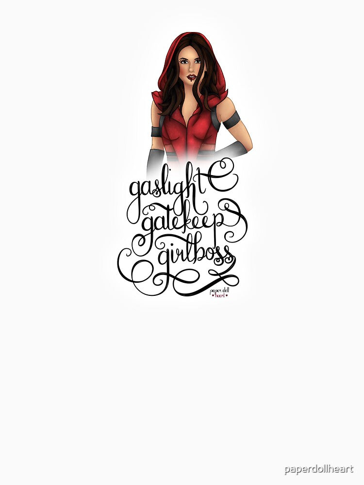 gaslight gatekeep girlboss (elektra ) by paperdollheart