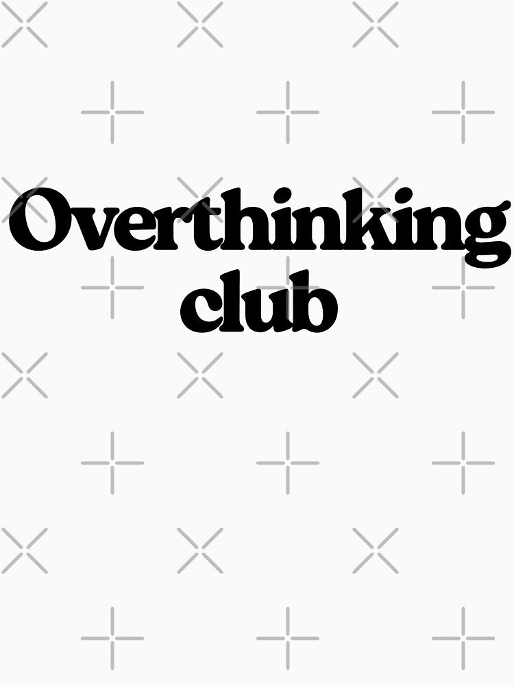 Overthinking club | Minimal aesthetic sticker by AlxMn