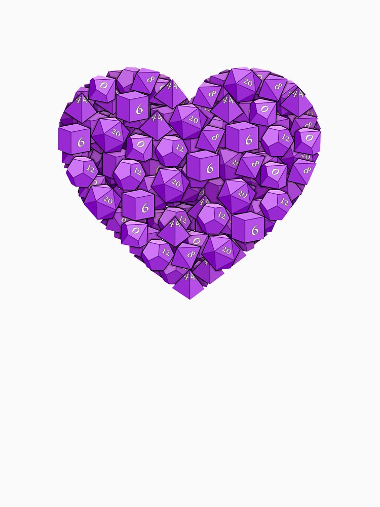 Dice Heart - Purple by -Solarly-