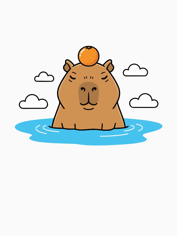Capybara Hot Spring Bath With Yuzu Fruit by Petzzz