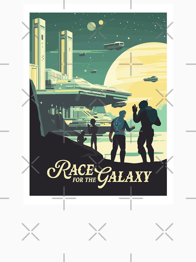 RACE for the GALAXY - Inspired Poster / Retro Board Game Poster / Wall Art Print / Fantasy, Board Game, RPG, DnD / Home Decor Gift Idea by RoleplayRealm