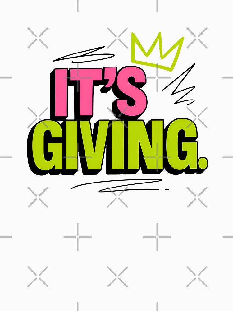 It’s Giving – Bold Trendy Aesthetic Quote Design for Confident Vibes by Imaginationbeyond