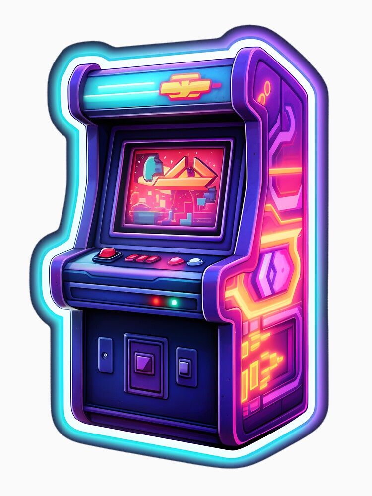 Retro Arcade Blast - Vintage Game Machine Design by UrsaStick
