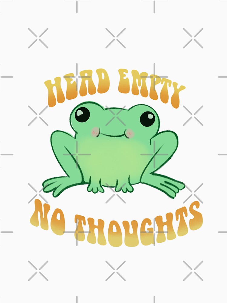 Head Empty, No Thoughts frog by Joyyvonne