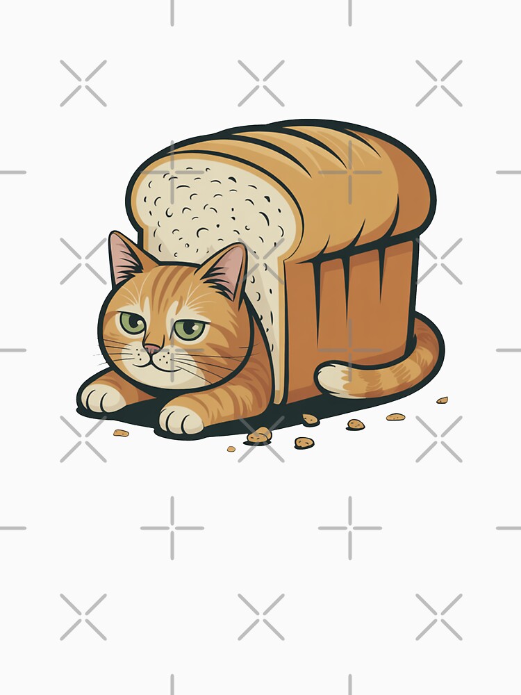 Loaf Cat Funny Illustration by MonkiFlipp