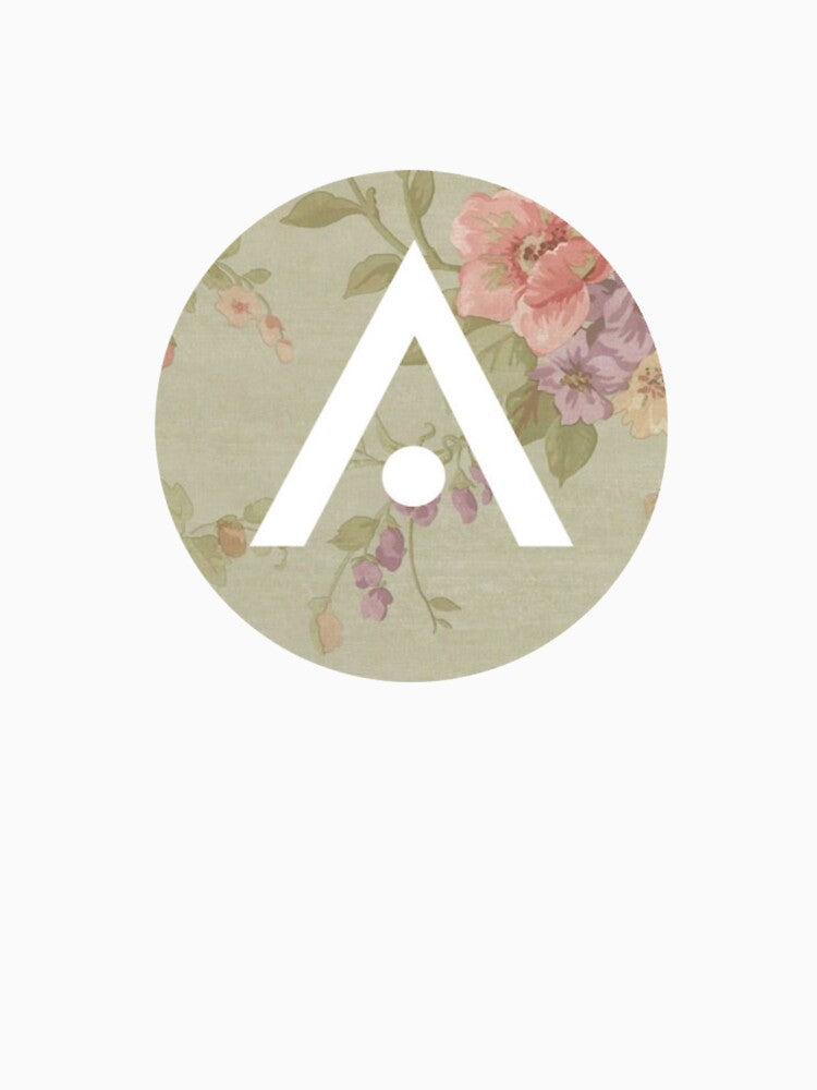 Green floral Aveda logo by Dalaura