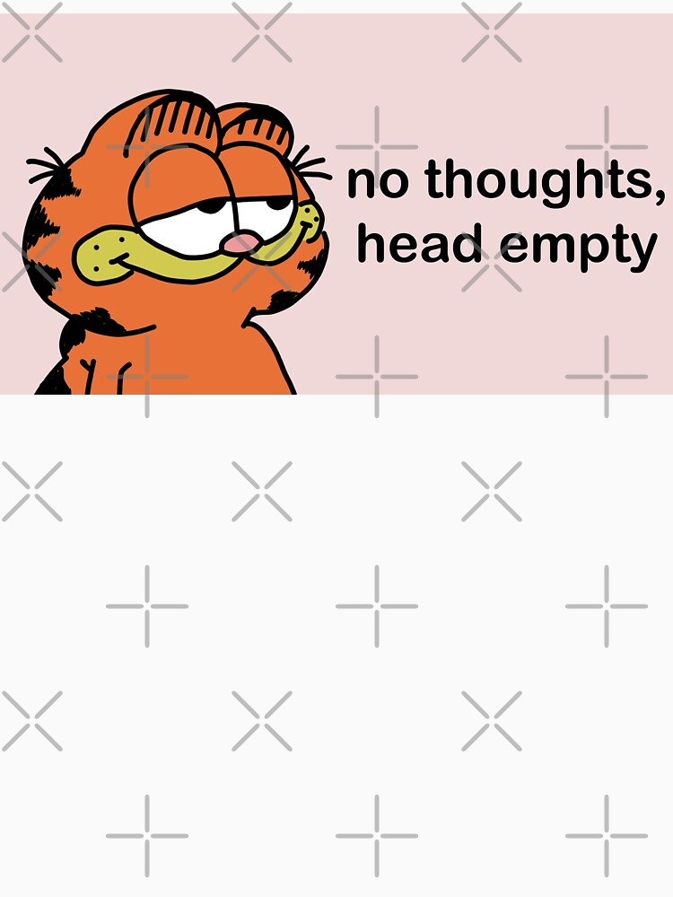 Garfield No Thoughts Head Empty by MehranZetzsche