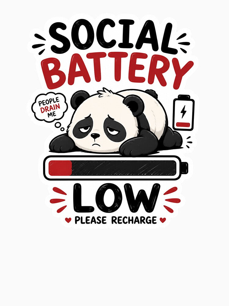 Social Battery Low by MR4me