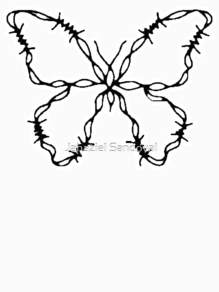 Dangerous Butterfly Tattoo Design by Jahaziel Sandoval