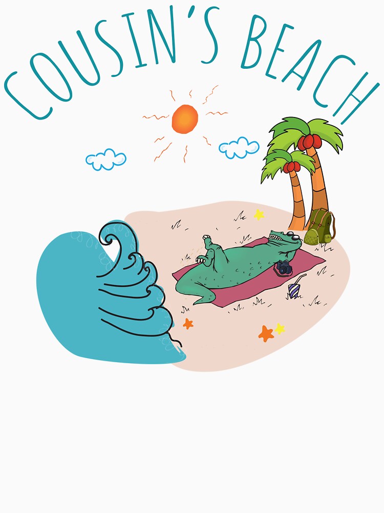 Funny Cousins Beach Design | Cousin Crew Summer Fun Vacation Shirt & Sticker by PixelWaveBD