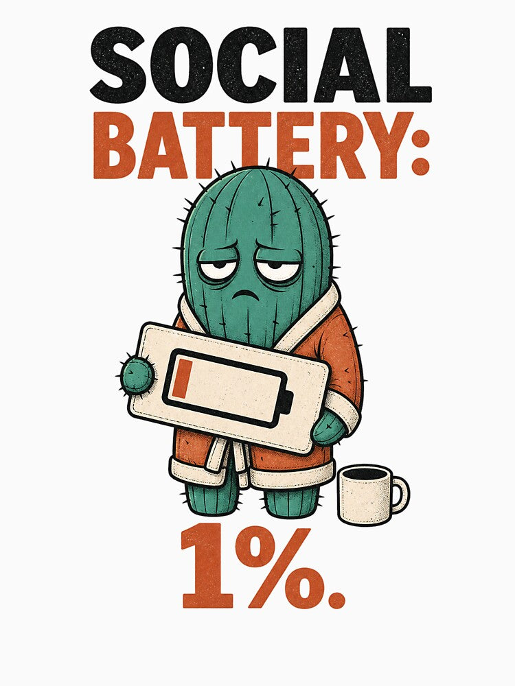 Social Battery Cactus by GenesixDesign