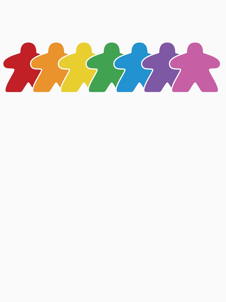 Rainbow Board Game Meeple Group by BeamGeeks
