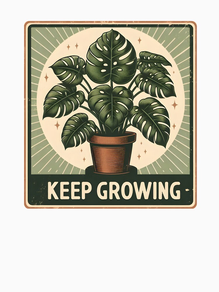Keep Growing – Motivational Plant Lover Design by Zephyra Grove