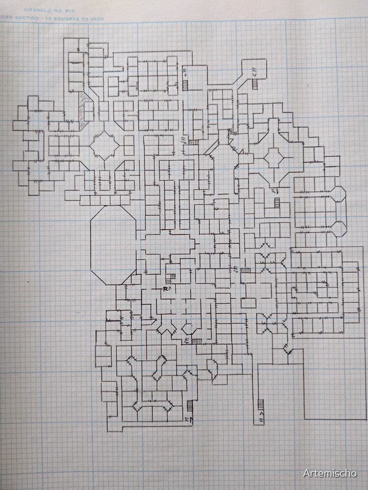 Dad's DND Map by Artemischo