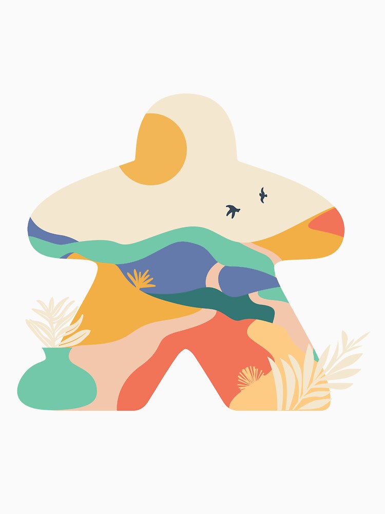 Boho River Pattern Meeple for Board Gamers by BeamGeeks