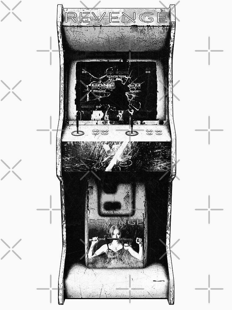 Broken Revenge Arcade Cabinet Dark Gaming Art by Ghoul Enterprises