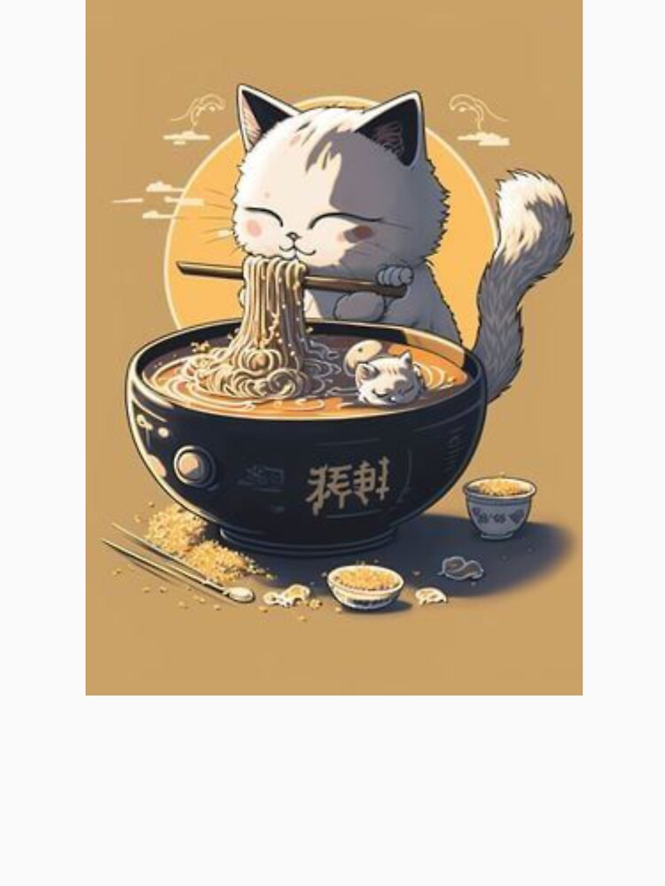 Little Cat eats ramen! by Kyumi12
